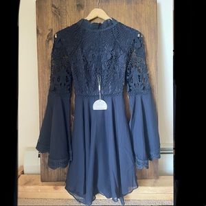 Two Sisters Paige Dress in Navy